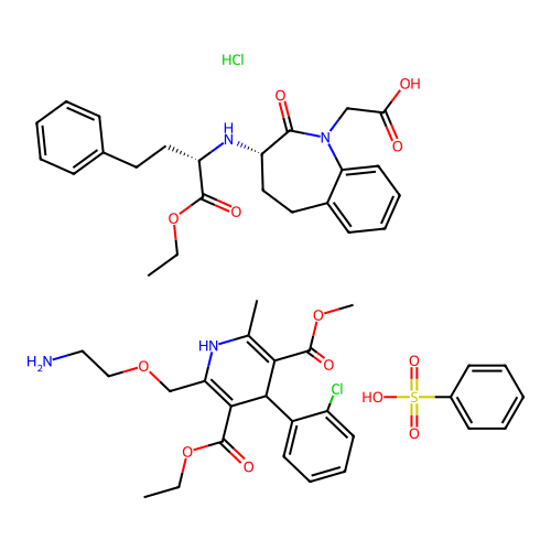 Amlodipine besylate; benazepril hydrochloride structure