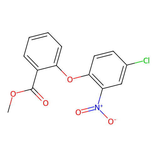 Methyl 2-(4-chloro-2-nitrophenoxy)benzoate structure
