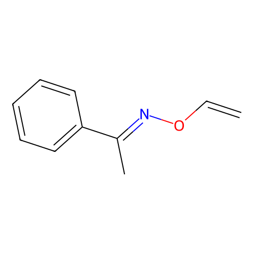 acetophenone O-vinyl-oxime structure