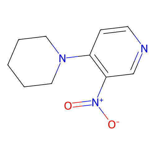 3-Nitro-4-piperidin-1-ylpyridine structure