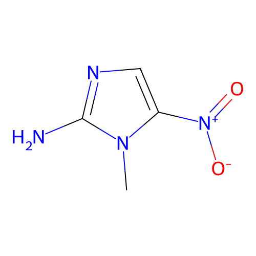 1H-Imidazol-2-amine, 1-methyl-5-nitro- structure