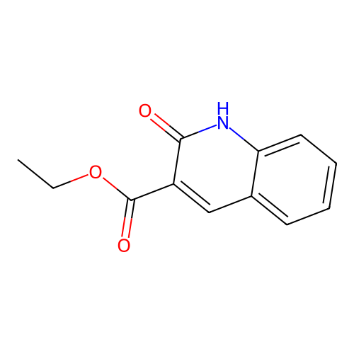 Ethyl 2-oxo-1,2-dihydroquinoline-3-carboxylate structure