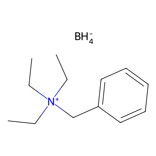 N-Benzyl-N,N-diethylethanaminium tetrahydroborate structure