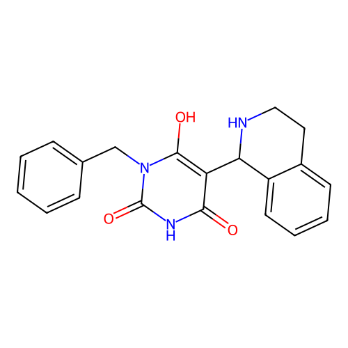 3-benzyl-6-hydroxy-5-(1,2,3,4-tetrahydroisoquinolin-1-yl)pyrimidine-2,4(1H,3H)-dione structure