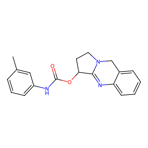1,2,3,9-Tetrahydropyrrolo[2,1-b]quinazolin-3-yl m-tolylcarbamate structure