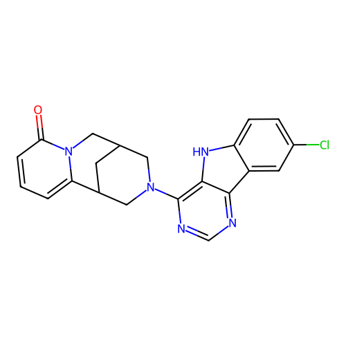 Chemical Compound (C21H18ClN5O) structure