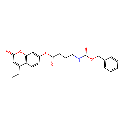 4-ethyl-2-oxo-2H-chromen-7-yl 4-{[(benzyloxy)carbonyl]amino}butanoate structure
