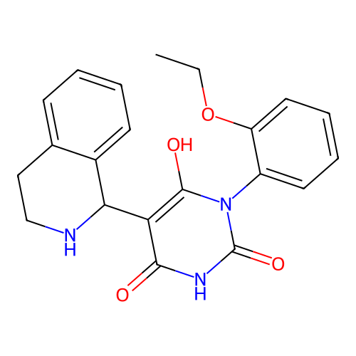 3-(2-ethoxyphenyl)-6-hydroxy-5-(1,2,3,4-tetrahydroisoquinolin-1-yl)pyrimidine-2,4(1H,3H)-dione structure