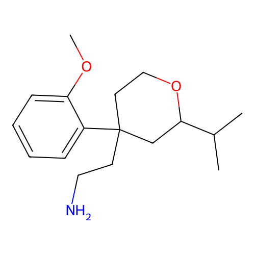 2-[2-Isopropyl-4-(o-methoxyphenyl)-tetrahydropyran-4-yl]ethanamine structure