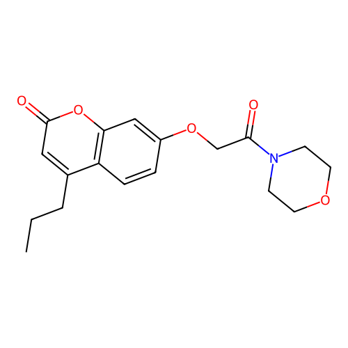 7-(2-morpholino-2-oxoethoxy)-4-propyl-2H-chromen-2-one structure