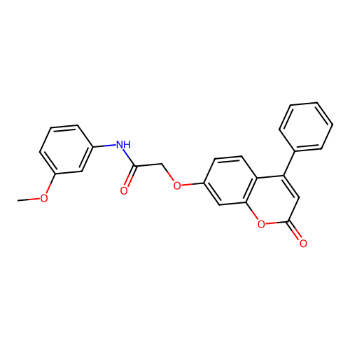 N-(3-methoxyphenyl)-2-((2-oxo-4-phenyl-2H-chromen-7-yl)oxy)acetamide structure