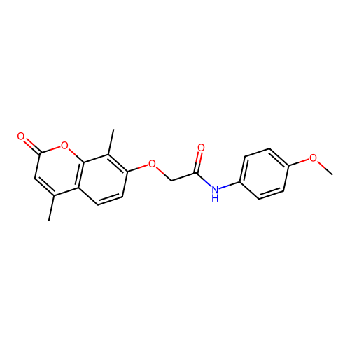 2-((4,8-dimethyl-2-oxo-2H-chromen-7-yl)oxy)-N-(4-methoxyphenyl)acetamide structure