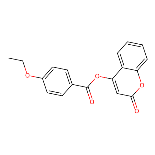 2-oxo-2H-chromen-4-yl 4-ethoxybenzoate structure