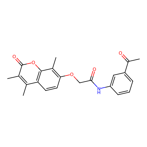 N-(3-acetylphenyl)-2-((3,4,8-trimethyl-2-oxo-2H-chromen-7-yl)oxy)acetamide structure
