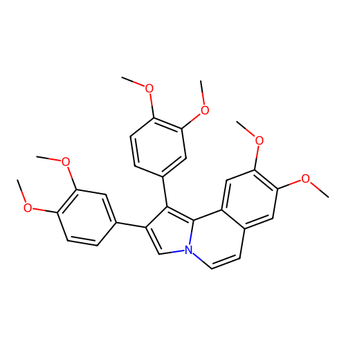 1,2-Bis(3,4-dimethoxyphenyl)-8,9-dimethoxypyrrolo[2,1-a]isoquinoline structure