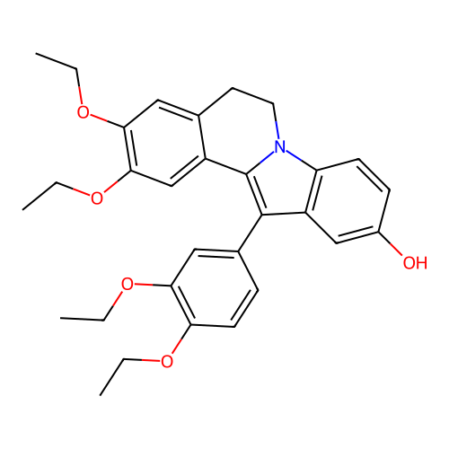 12-(3,4-Diethoxyphenyl)-2,3-diethoxy-5,6-dihydroindolo[2,1-a]isoquinolin-10-ol structure