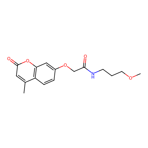 N-(3-methoxypropyl)-2-((4-methyl-2-oxo-2H-chromen-7-yl)oxy)acetamide structure