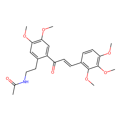 (E)-N-(4,5-dimethoxy-2-(3-(2,3,4-trimethoxyphenyl)acryloyl)phenethyl)acetamide structure