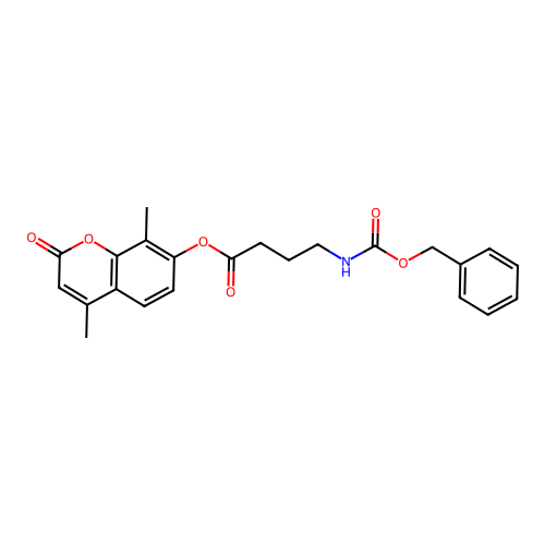 4,8-dimethyl-2-oxo-2H-chromen-7-yl 4-{[(benzyloxy)carbonyl]amino}butanoate structure