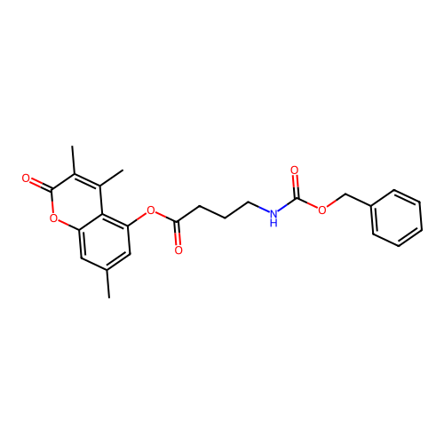 3,4,7-trimethyl-2-oxo-2H-chromen-5-yl 4-{[(benzyloxy)carbonyl]amino}butanoate structure