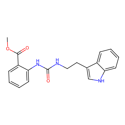 Methyl 2-({[2-(1H-indol-3-YL)ethyl]carbamoyl}amino)benzoate structure