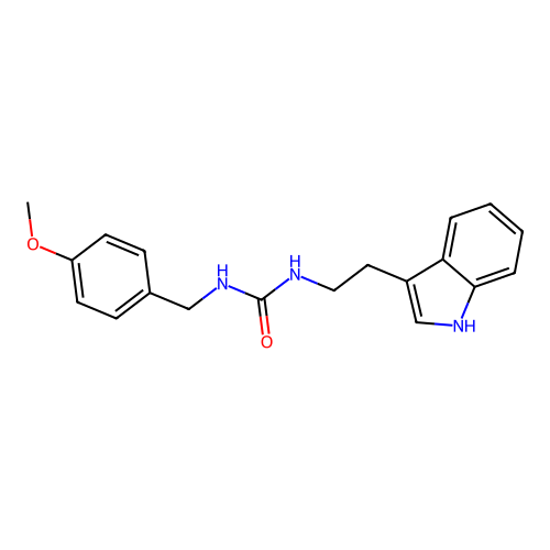1-(2-(1H-indol-3-yl)ethyl)-3-(4-methoxybenzyl)urea structure