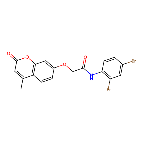 N-(2,4-dibromophenyl)-2-((4-methyl-2-oxo-2H-chromen-7-yl)oxy)acetamide structure