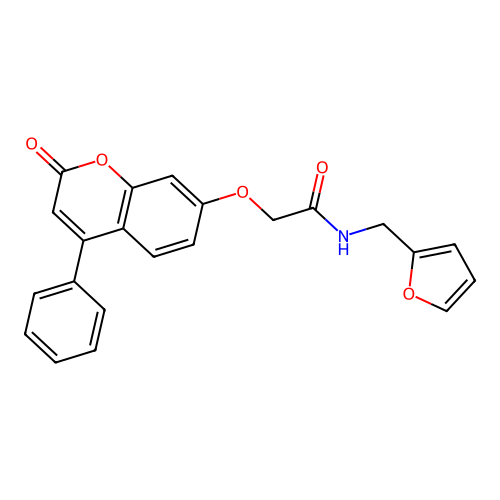 N-(furan-2-ylmethyl)-2-((2-oxo-4-phenyl-2H-chromen-7-yl)oxy)acetamide structure
