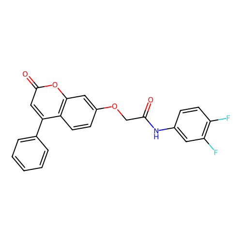N-(3,4-difluorophenyl)-2-((2-oxo-4-phenyl-2H-chromen-7-yl)oxy)acetamide structure