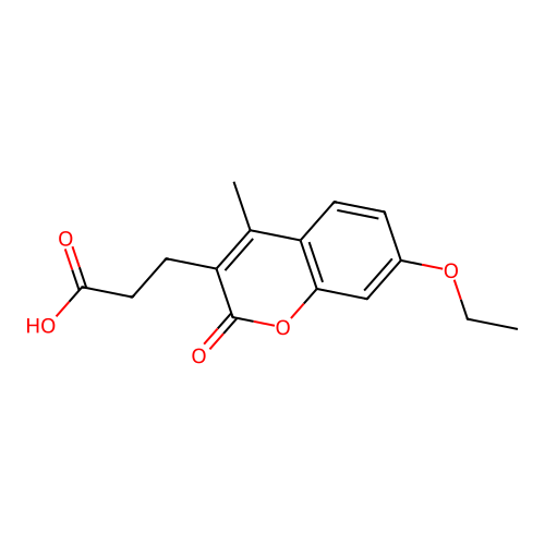 3-(7-ethoxy-4-methyl-2-oxo-2H-chromen-3-yl)propanoic acid structure