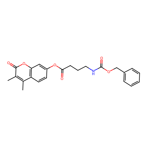 3,4-dimethyl-2-oxo-2H-chromen-7-yl 4-{[(benzyloxy)carbonyl]amino}butanoate structure