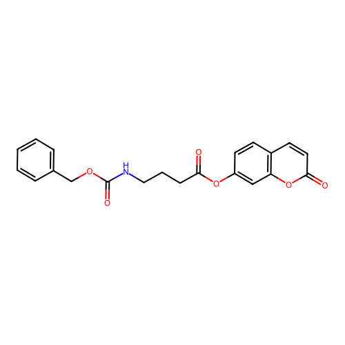 2-oxo-2H-chromen-7-yl 4-(((benzyloxy)carbonyl)amino)butanoate structure