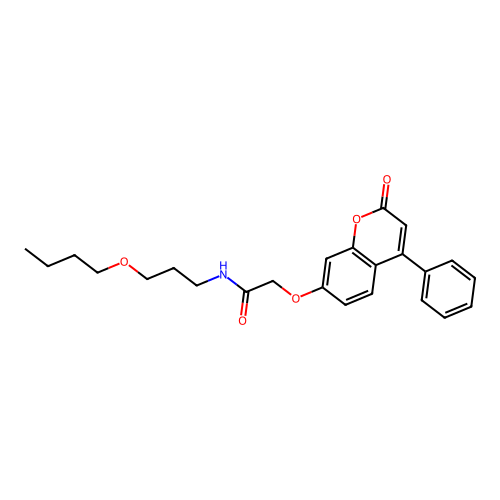 N-(3-butoxypropyl)-2-((2-oxo-4-phenyl-2H-chromen-7-yl)oxy)acetamide structure