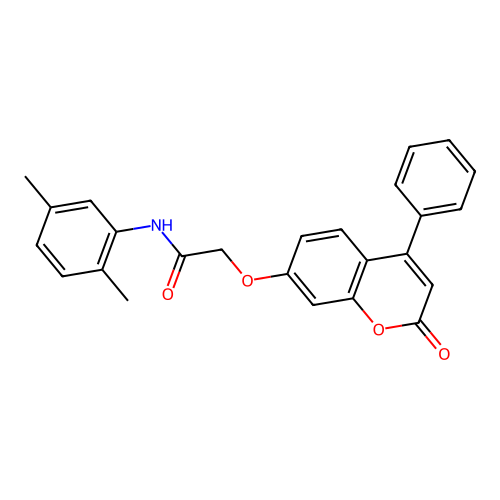 N-(2,5-dimethylphenyl)-2-((2-oxo-4-phenyl-2H-chromen-7-yl)oxy)acetamide structure