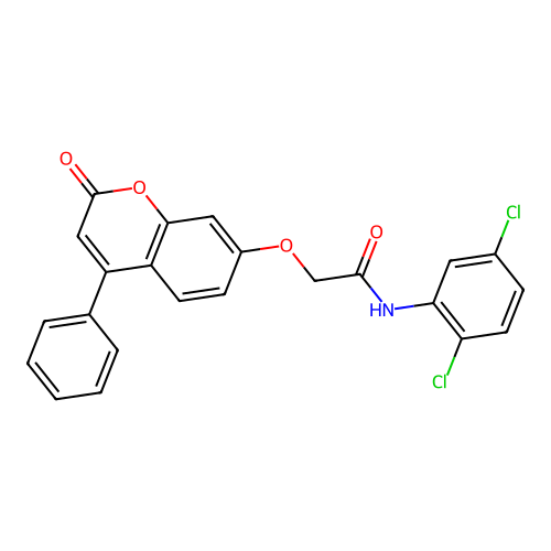 N-(2,5-dichlorophenyl)-2-((2-oxo-4-phenyl-2H-chromen-7-yl)oxy)acetamide structure