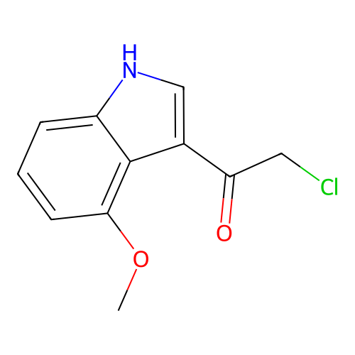 2-chloro-1-(4-methoxy-1H-indol-3-yl)ethanone structure