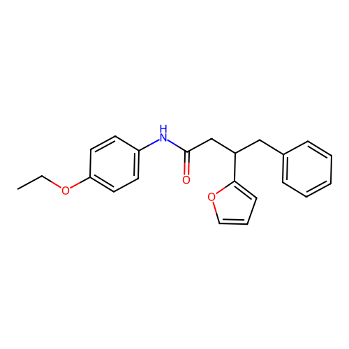 N-(4-ethoxyphenyl)-3-(furan-2-yl)-4-phenylbutanamide structure