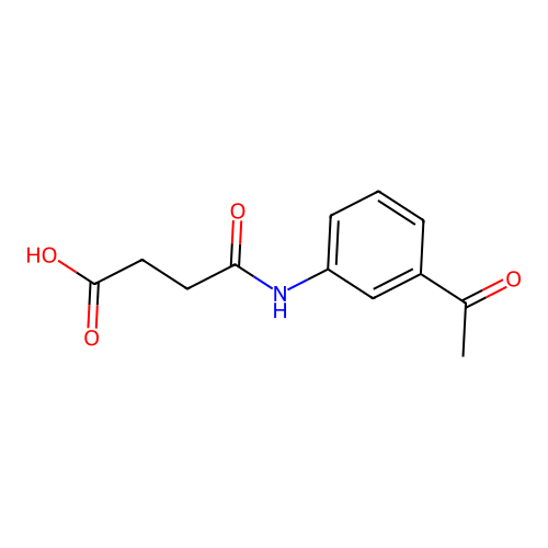 4-[(3-Acetylphenyl)amino]-4-oxobutanoic acid structure