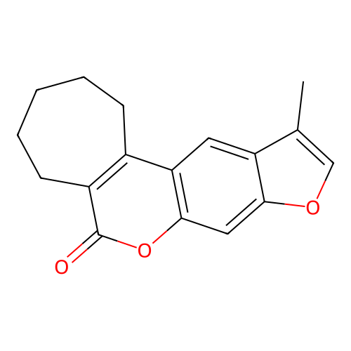 3-Methyl-5,6-pentano-7H-furo[3,2-g][1]benzopyran-7-one structure