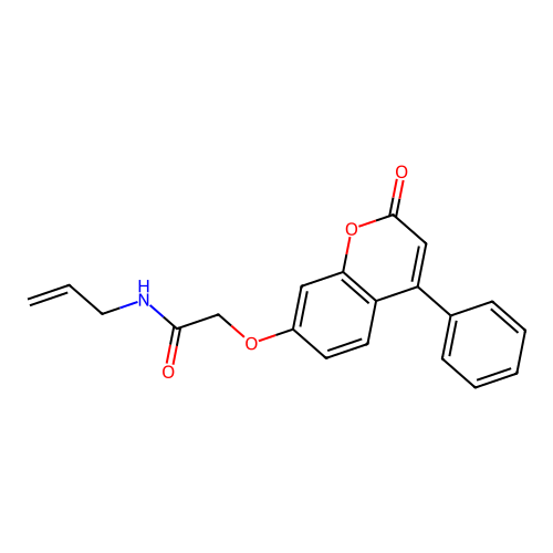 N-allyl-2-((2-oxo-4-phenyl-2H-chromen-7-yl)oxy)acetamide structure