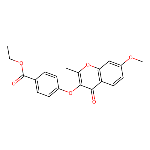 ethyl 4-[(7-methoxy-2-methyl-4-oxo-4H-chromen-3-yl)oxy]benzoate structure