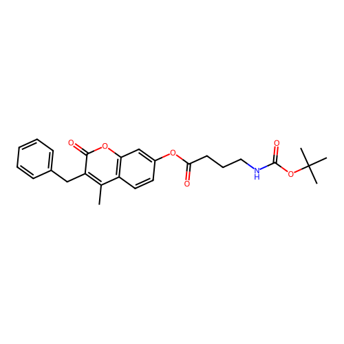 3-benzyl-4-methyl-2-oxo-2H-chromen-7-yl 4-[(tert-butoxycarbonyl)amino]butanoate structure