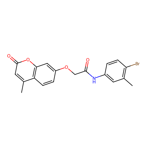 N-(4-bromo-3-methylphenyl)-2-((4-methyl-2-oxo-2H-chromen-7-yl)oxy)acetamide structure