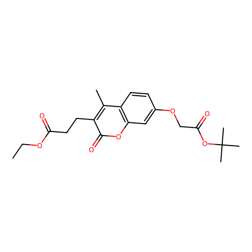 ethyl 3-[7-(2-tert-butoxy-2-oxoethoxy)-4-methyl-2-oxo-2H-chromen-3-yl]propanoate structure