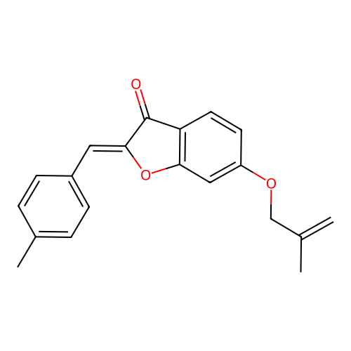 (Z)-6-((2-methylallyl)oxy)-2-(4-methylbenzylidene)benzofuran-3(2H)-one structure