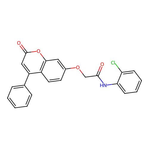 N-(2-chlorophenyl)-2-((2-oxo-4-phenyl-2H-chromen-7-yl)oxy)acetamide structure