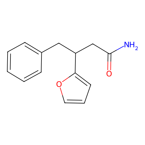 3-(Furan-2-yl)-4-phenylbutanamide structure