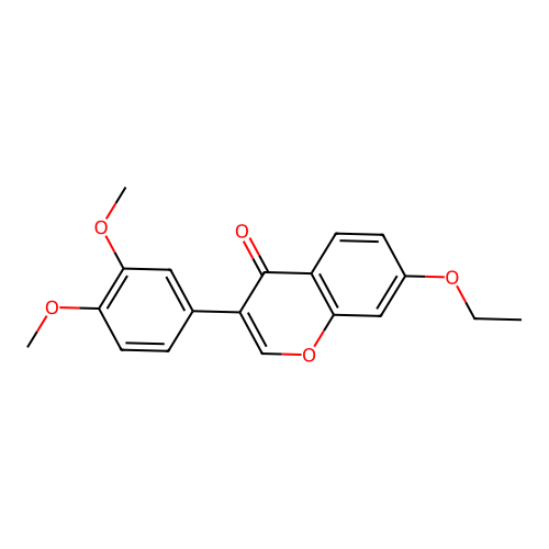 3-(3,4-dimethoxyphenyl)-7-ethoxy-4H-chromen-4-one structure