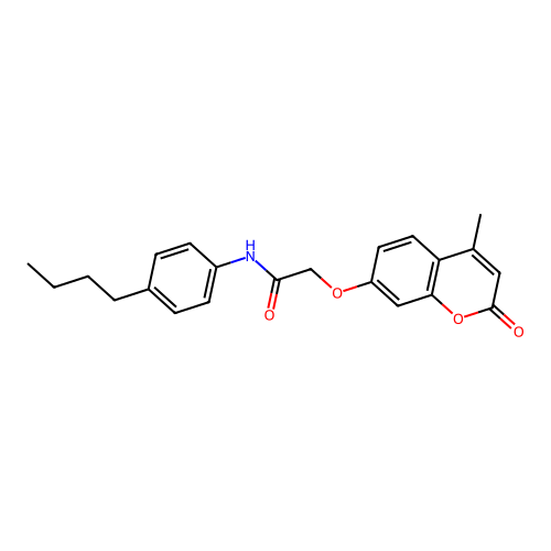 N-(4-butylphenyl)-2-((4-methyl-2-oxo-2H-chromen-7-yl)oxy)acetamide structure