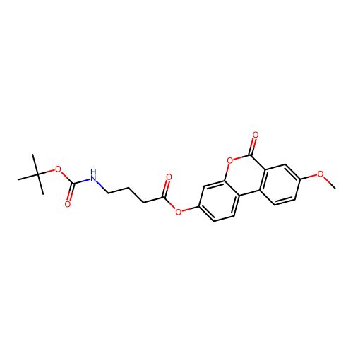 8-methoxy-6-oxo-6H-benzo[c]chromen-3-yl 4-[(tert-butoxycarbonyl)amino]butanoate structure